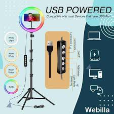 LED Selfie Ring Light – Adjustable with Tripod Stand